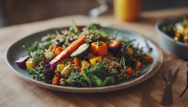 Salad Sous Vide Roasted Veggie and Quinoa Salad for the MyPlate Diet