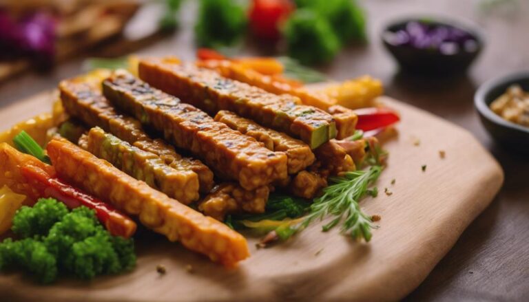 Sous Vide Eco-Atkins Snack: Tempeh and Veggie Sticks