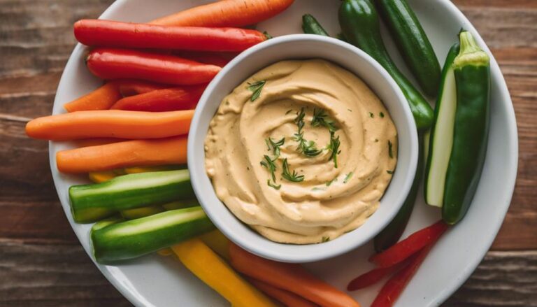 Snack Sous Vide Veggie Sticks With Hummus for the 80/20 Diet