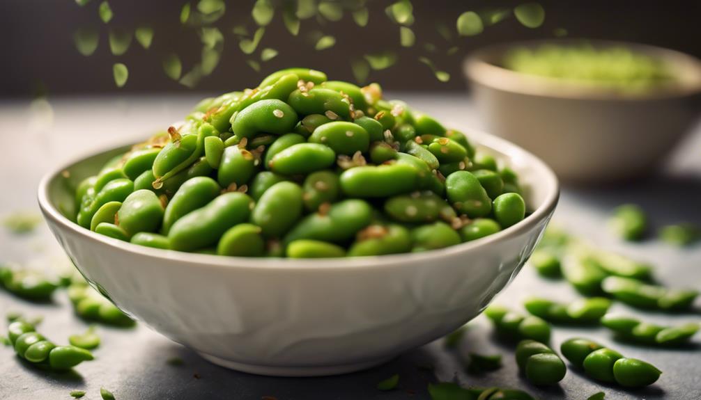 healthy soybean green pods