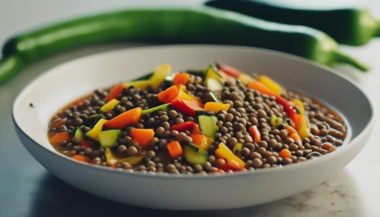 Special Sous Vide Spicy Lentil and Vegetable Stew for the MyPlate Diet