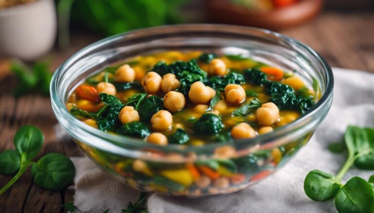 Sous Vide Chickpea and Spinach Stew for a Daniel Fast Lunch