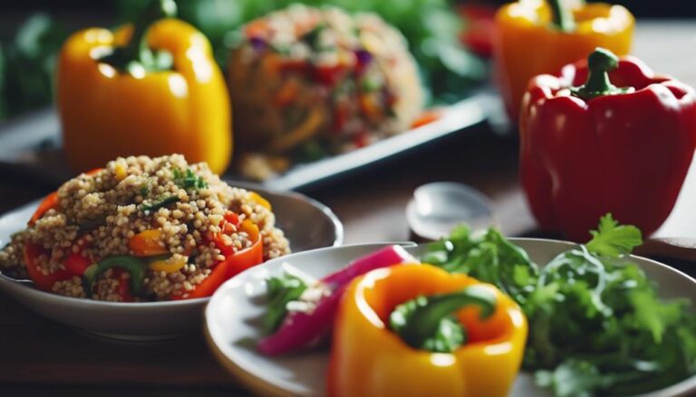 Dinner Sous Vide Stuffed Bell Peppers With Quinoa for the 17 Day Diet