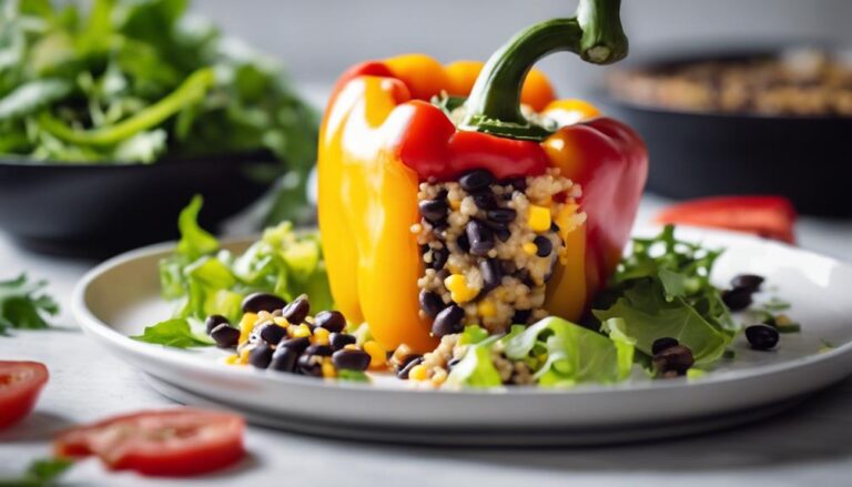 Dinner Sous Vide Stuffed Bell Peppers With Quinoa for the 80/20 Diet