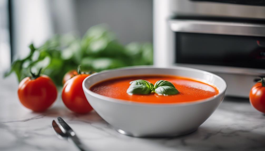 healthy tomato basil soup