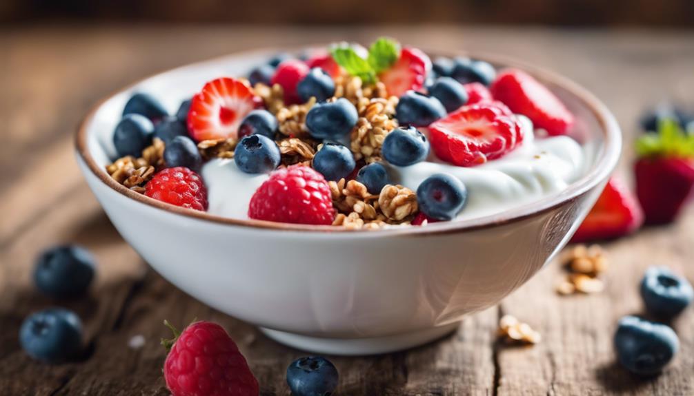 healthy yogurt and berries