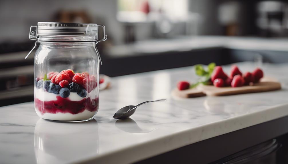 healthy yogurt berry snack