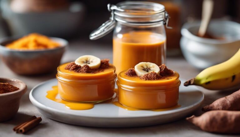 Sous Vide Sweet Potato and Banana Purees for a Baby Food Diet Breakfast