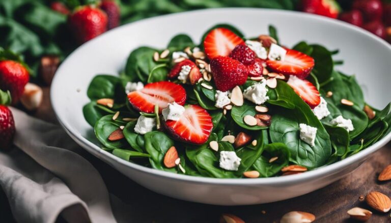 Keto 2.0 Salad Sous Vide Spinach and Strawberry Salad