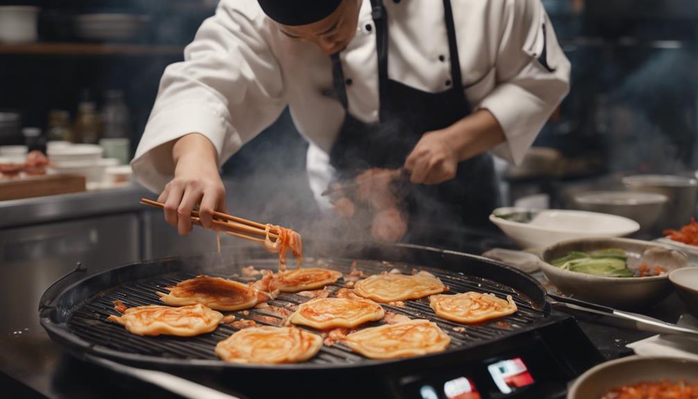 kimchi pancakes spicy korean delight