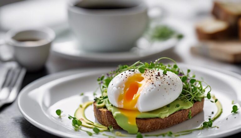 Breakfast Sous Vide Avocado Toast With Poached Egg for the 1200 Calories a Day Diet