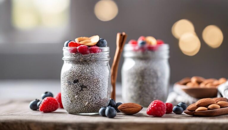 Breakfast Sous Vide Chia Seed Pudding With Almonds for the 1200 Calories a Day Diet