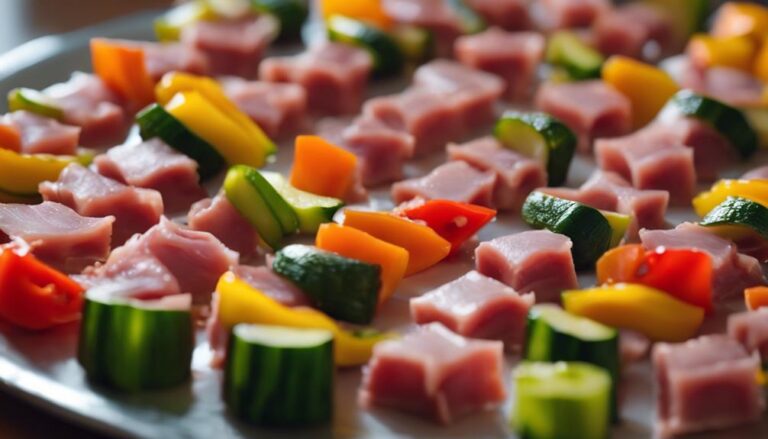 Sous Vide Ham and Veggie Bites for a Five Bite Diet Lunch