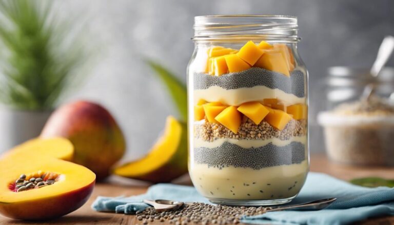 Dessert Sous Vide Mango and Chia Pudding for the 1200 Calories a Day Diet