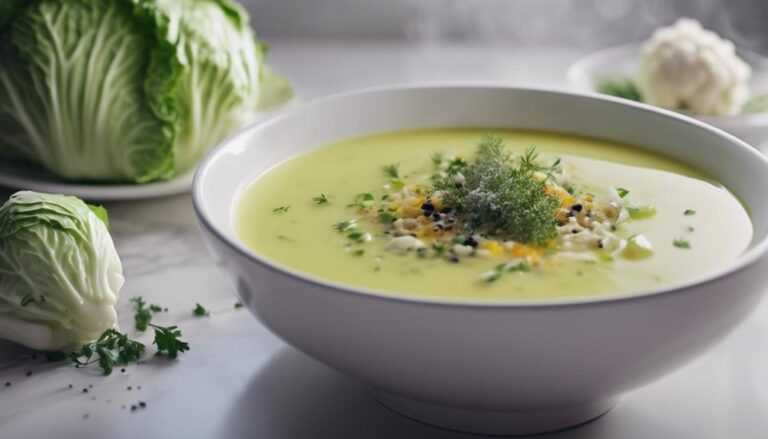 Sous Vide Cabbage and Cauliflower Weight-Loss Lunch Soup for the Cabbage Soup Diet