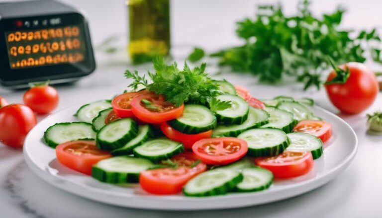 Salad Sous Vide Cucumber and Tomato Salad for the 1200 Calories a Day Diet"