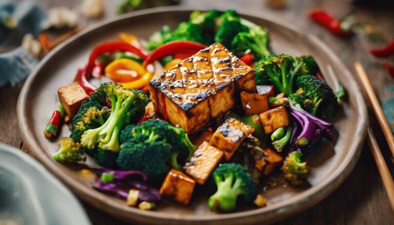 Lunch Sous Vide Spicy Tofu Stir-Fry With Broccoli for the 1200 Calories a Day Diet