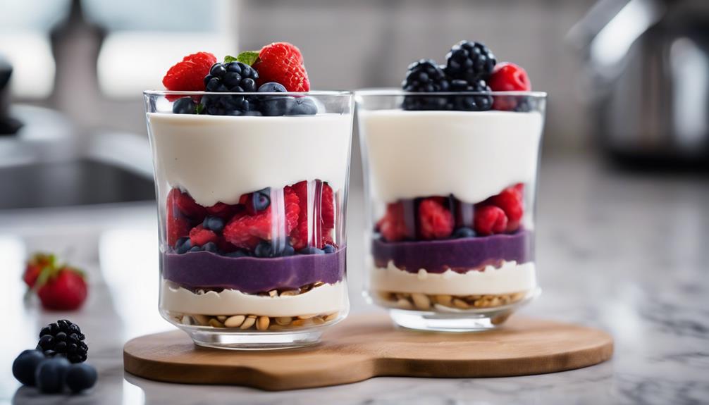 low carb tofu parfait