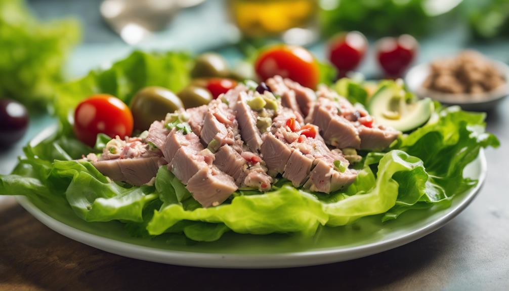 low carb tuna lettuce wraps