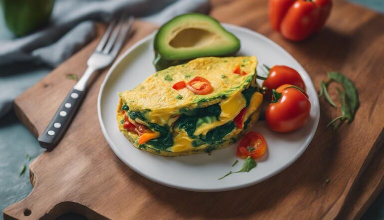 Breakfast Sous Vide Veggie Omelette With Whole Grain Toast for Endomorphs