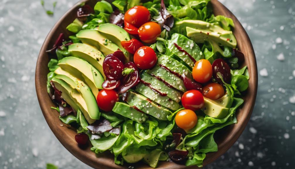 perfectly cooked avocado salad