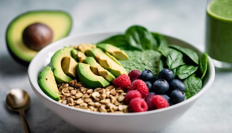 Sous Vide Eco-Atkins Breakfast: Tempeh and Green Smoothie Bowl