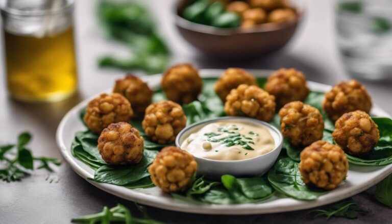 Eco-Atkins Midday Treat: Sous Vide Chickpea and Spinach Balls