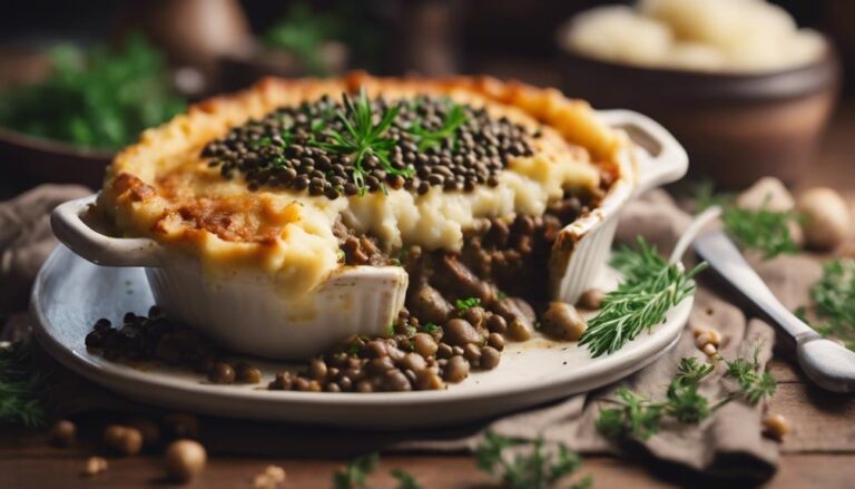 Sous Vide Mushroom and Lentil Shepherd's Pie on the Daniel Fast Diet