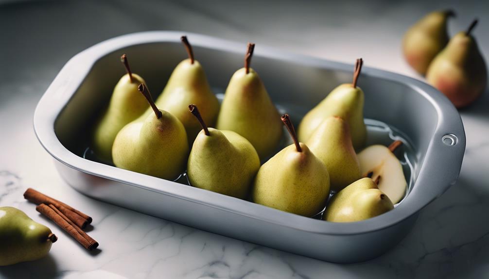 poached pears sous vide