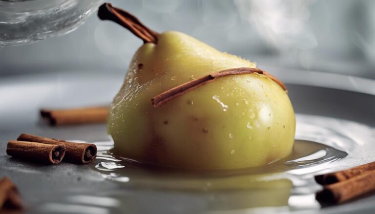 Dessert Sous Vide Poached Pears With Cinnamon for the 17 Day Diet