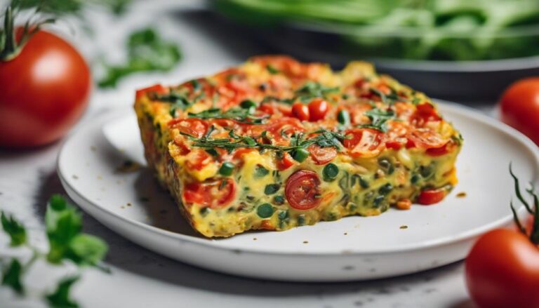 Sous Vide Eco-Atkins Breakfast: Lentil and Tomato Frittata