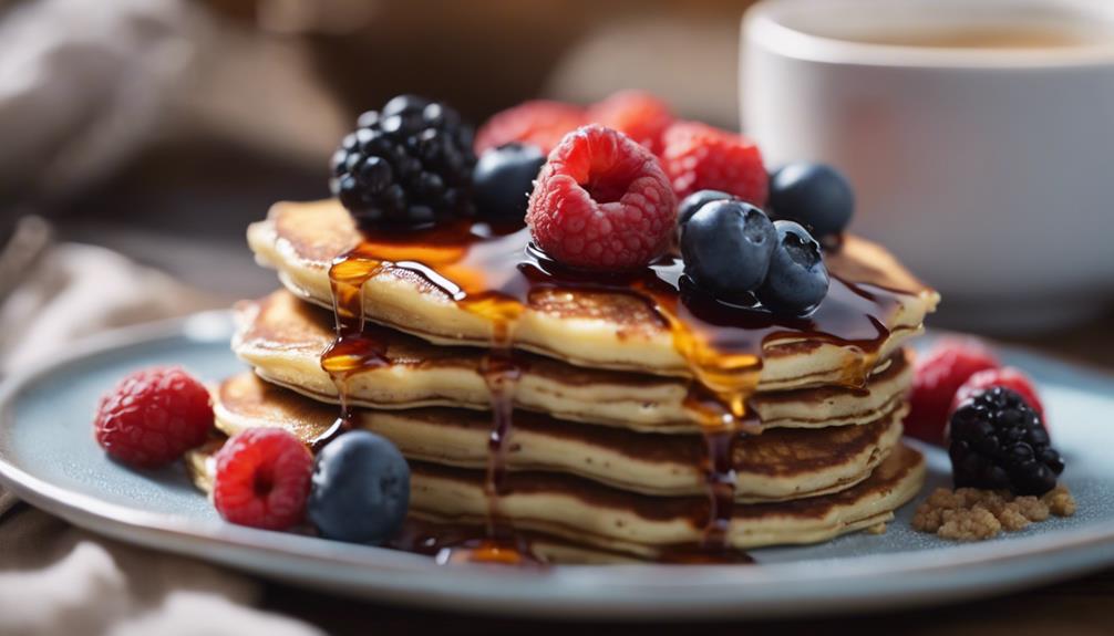 quinoa pancakes with blueberries