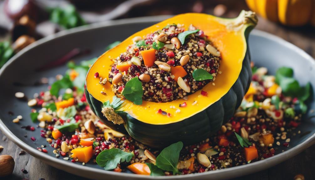 quinoa stuffed acorn squash options