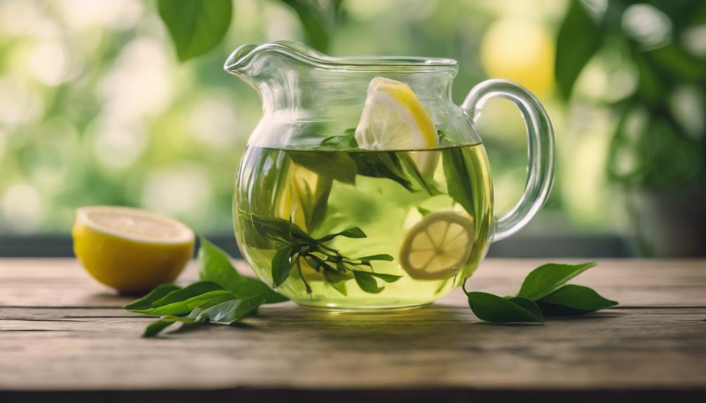 refreshing citrus green tea