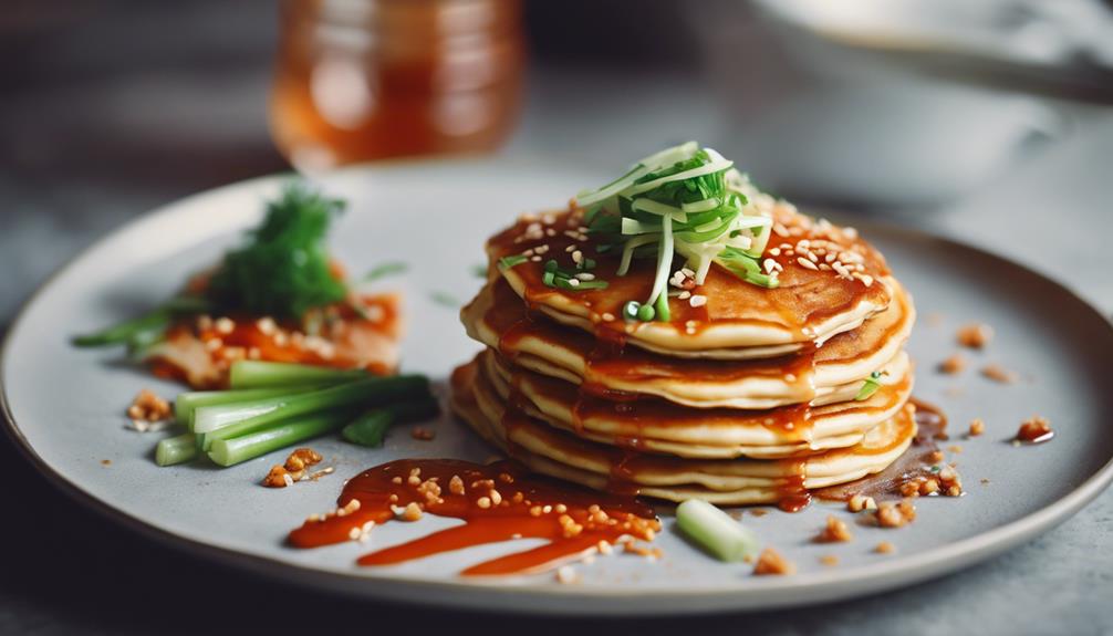 savory kimchi pancakes lunch