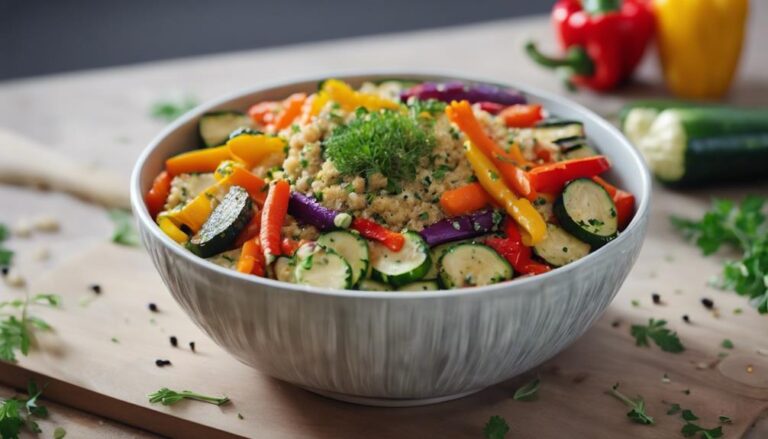 Lunch Sous Vide Quinoa and Roasted Veggie Bowl for the Scandi Sense Diet