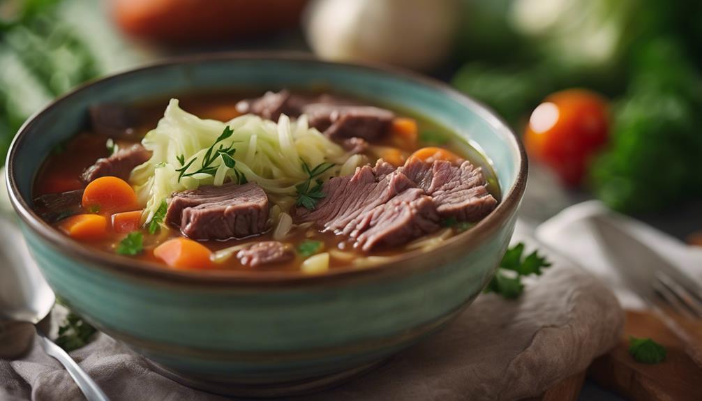 soup made with cabbage