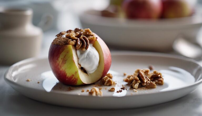 Dessert Sous Vide Baked Apples With Walnuts for the Myplate Diet