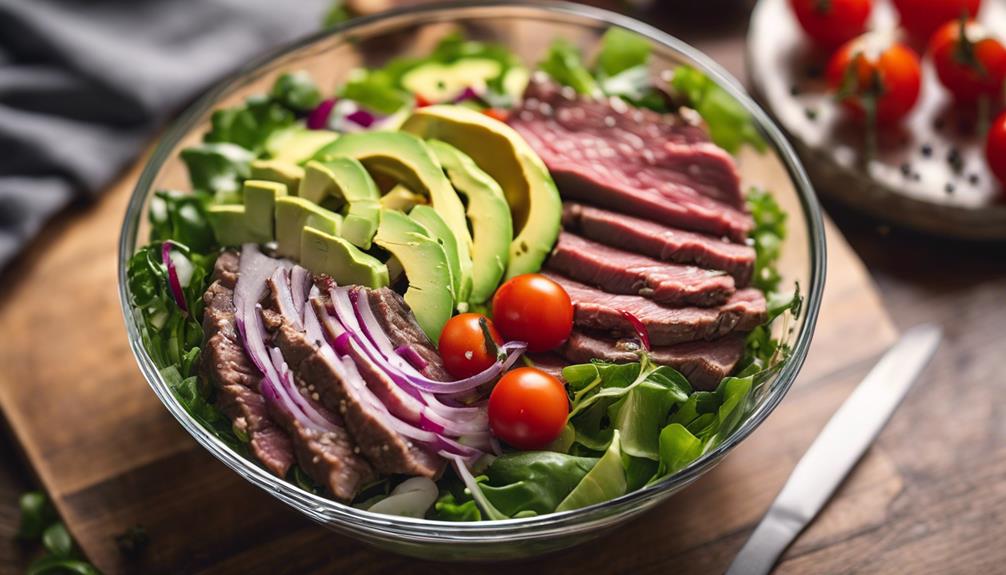 sous vide beef salad