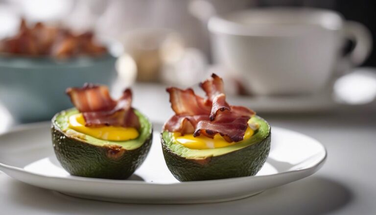 Bulletproof Breakfast Sous Vide Avocado and Bacon Cups