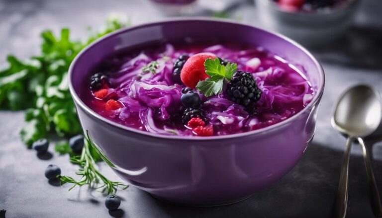 Sous Vide Cabbage and Berry Sweet Soup for the Cabbage Soup Diet