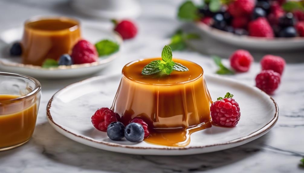 sous vide caramel flan