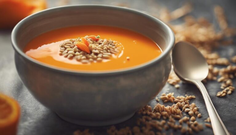 Soup Sous Vide Carrot and Ginger Soup With Farro for the Supercarb Diet