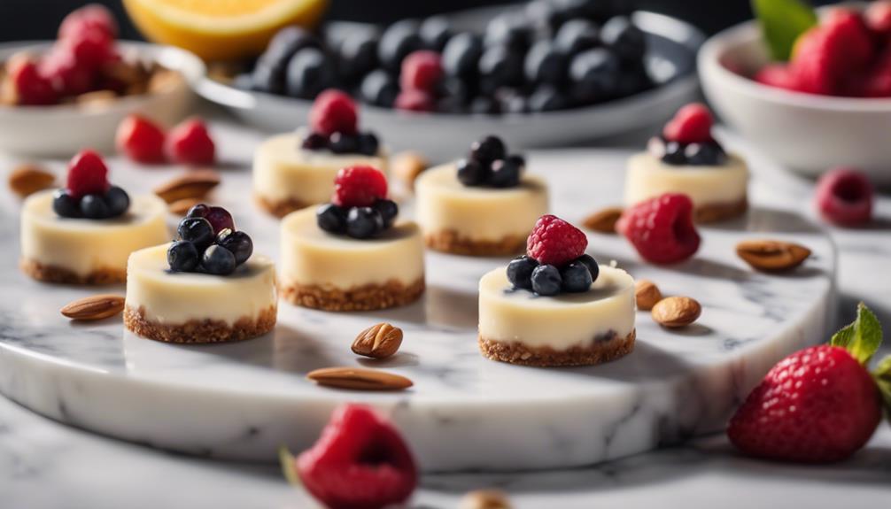 sous vide cheesecake bites