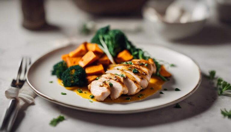 Dinner Sous Vide Garlic Lemon Chicken With Sweet Potatoes for the Supercarb Diet