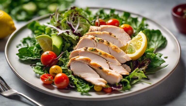 Lunch Sous Vide Lemon Herb Chicken Salad for the MyPlate Diet