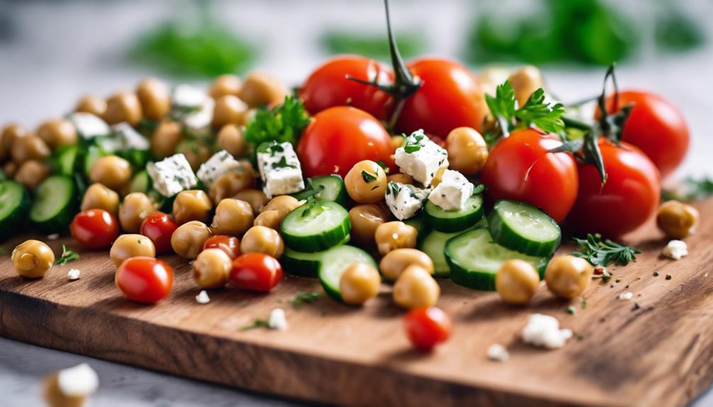 sous vide chickpea salad