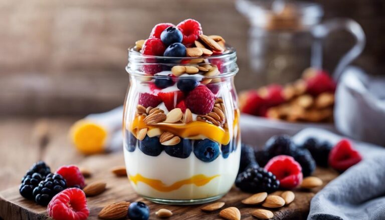 Breakfast Sous Vide Greek Yogurt Parfait With Almonds for the Supercarb Diet