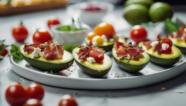 Lazy Keto Breakfast Sous Vide Avocado and Bacon Boats