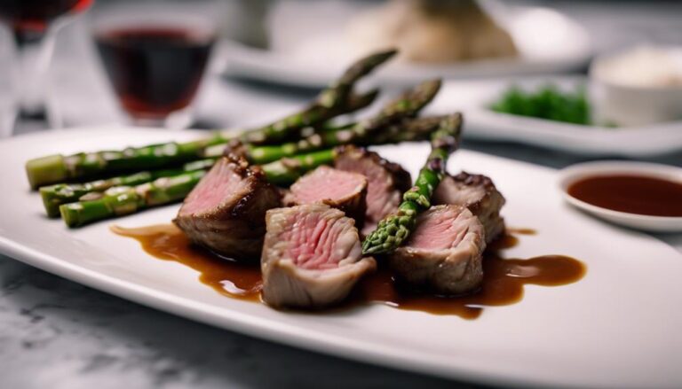 Sous Vide Lamb and Asparagus Bites for a Five Bite Diet Dinner